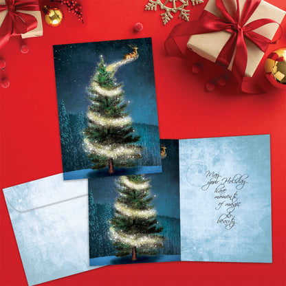 Magical Reindeer Holiday Card