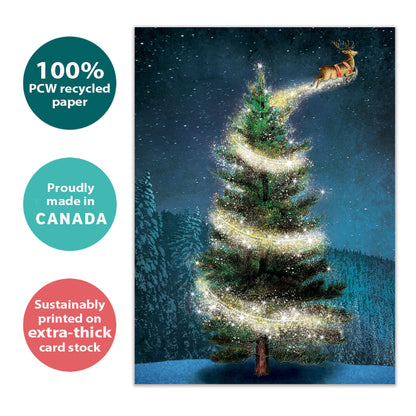 Magical Reindeer Holiday Card