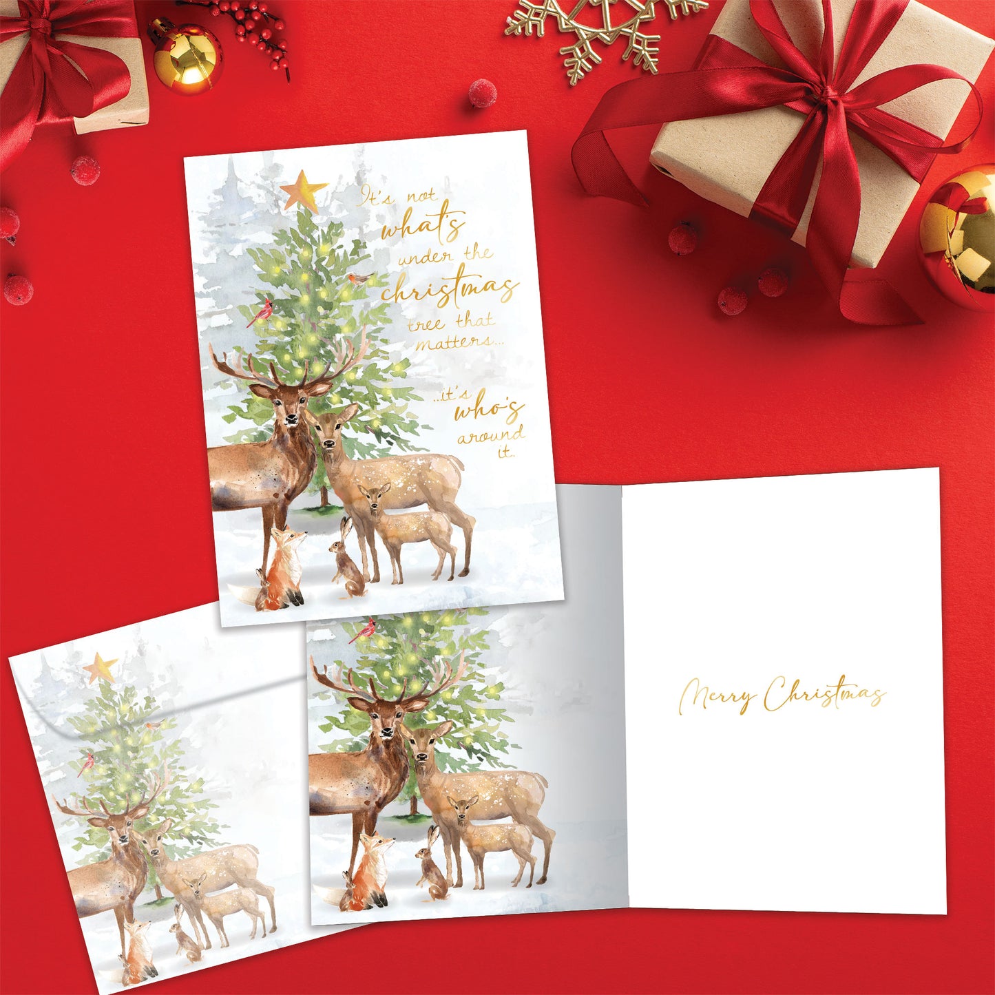 Furry Family Christmas Card