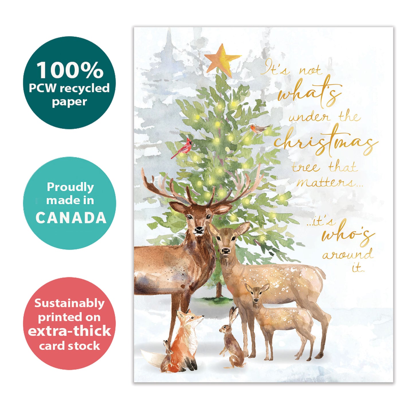 Furry Family Christmas Card