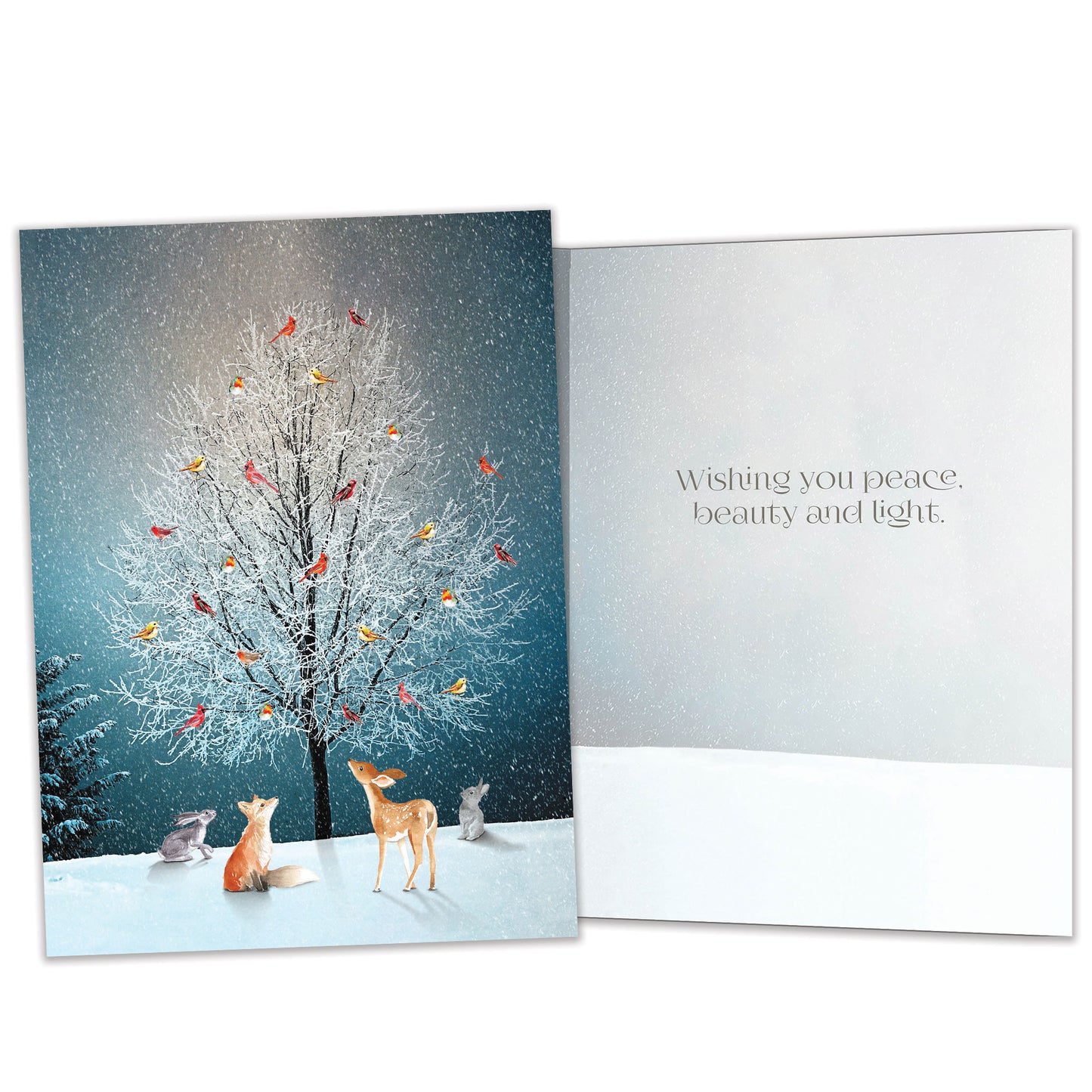 Bird Tree Holiday Card
