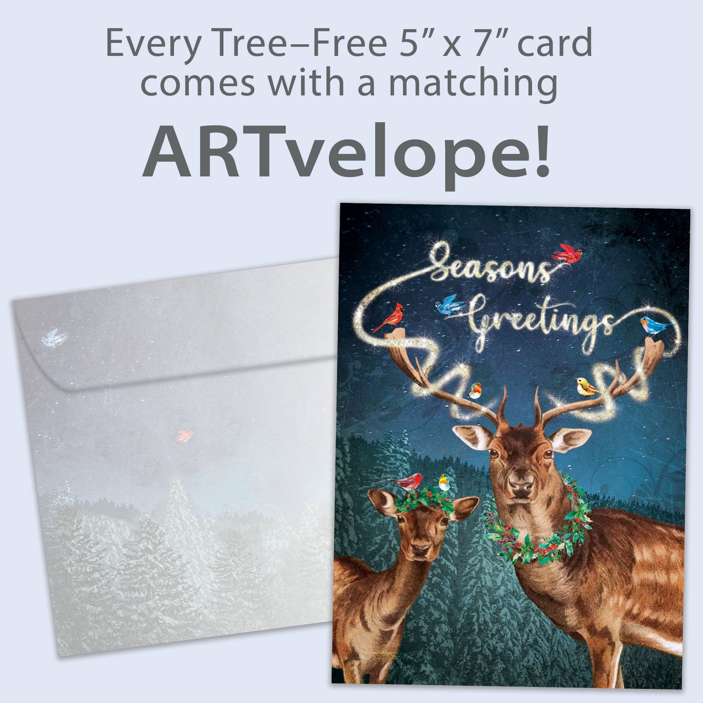 Magical Seasons Greetings Holiday Card