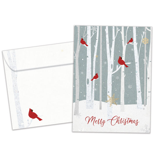 Christmas Cardinals Holiday Card
