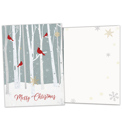 Christmas Cardinals Holiday Card