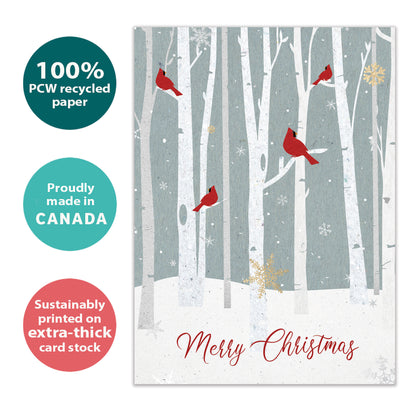 Christmas Cardinals Holiday Card