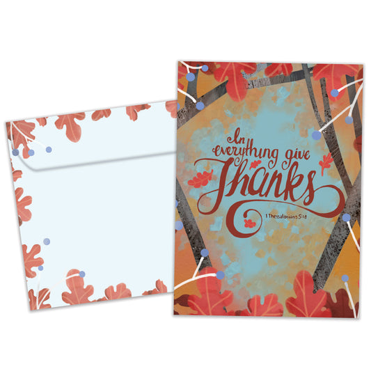 In Everything Give Thanks Thanksgiving Card