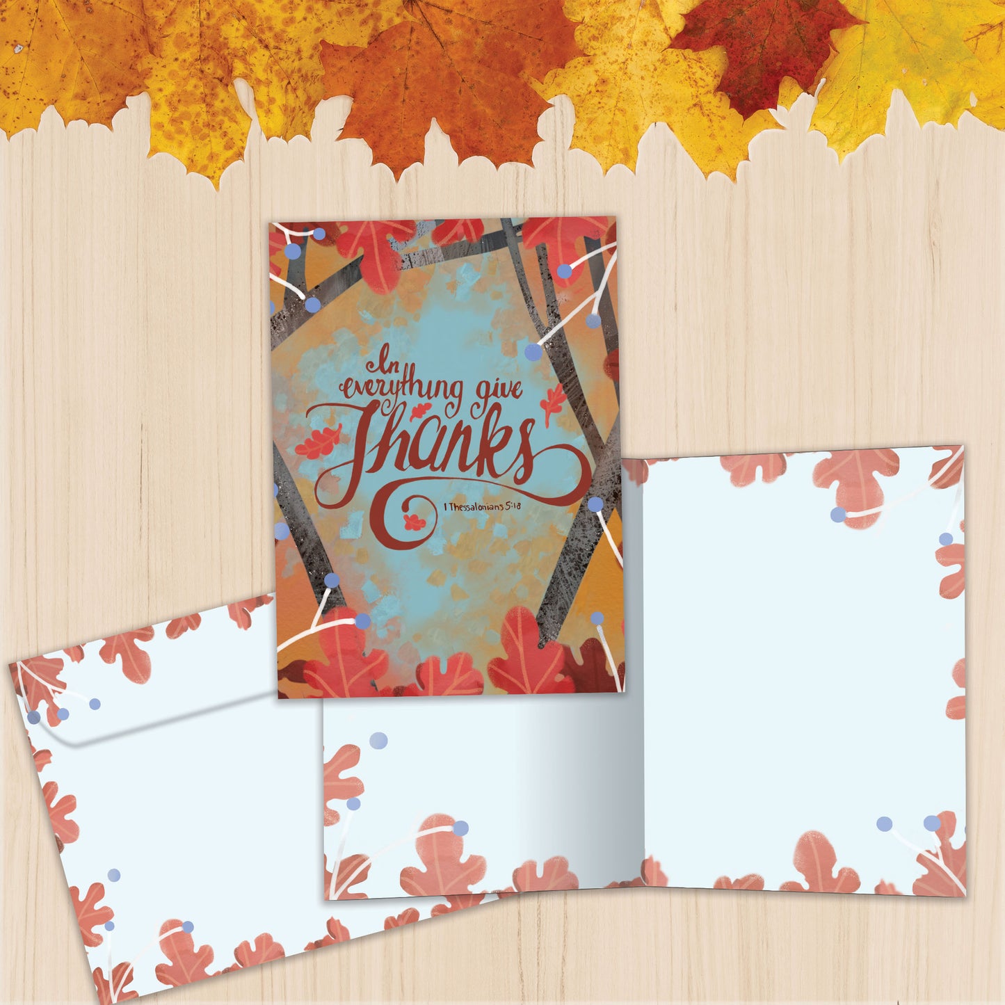In Everything Give Thanks Thanksgiving Card