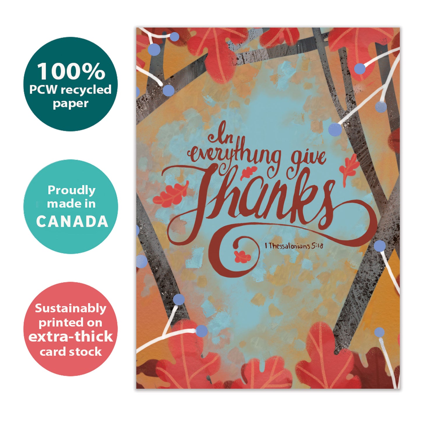 In Everything Give Thanks Thanksgiving Card