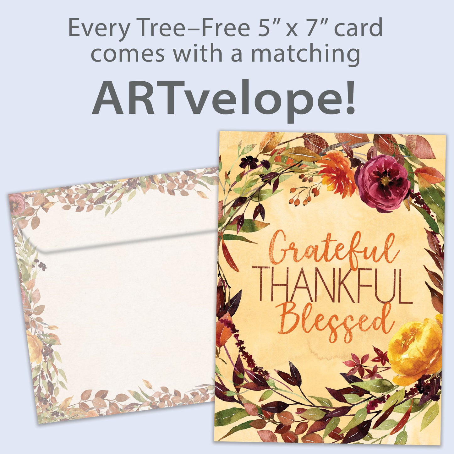 Grateful Blessed Thanksgiving Card