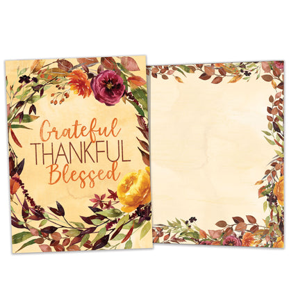 Grateful Blessed Thanksgiving Card