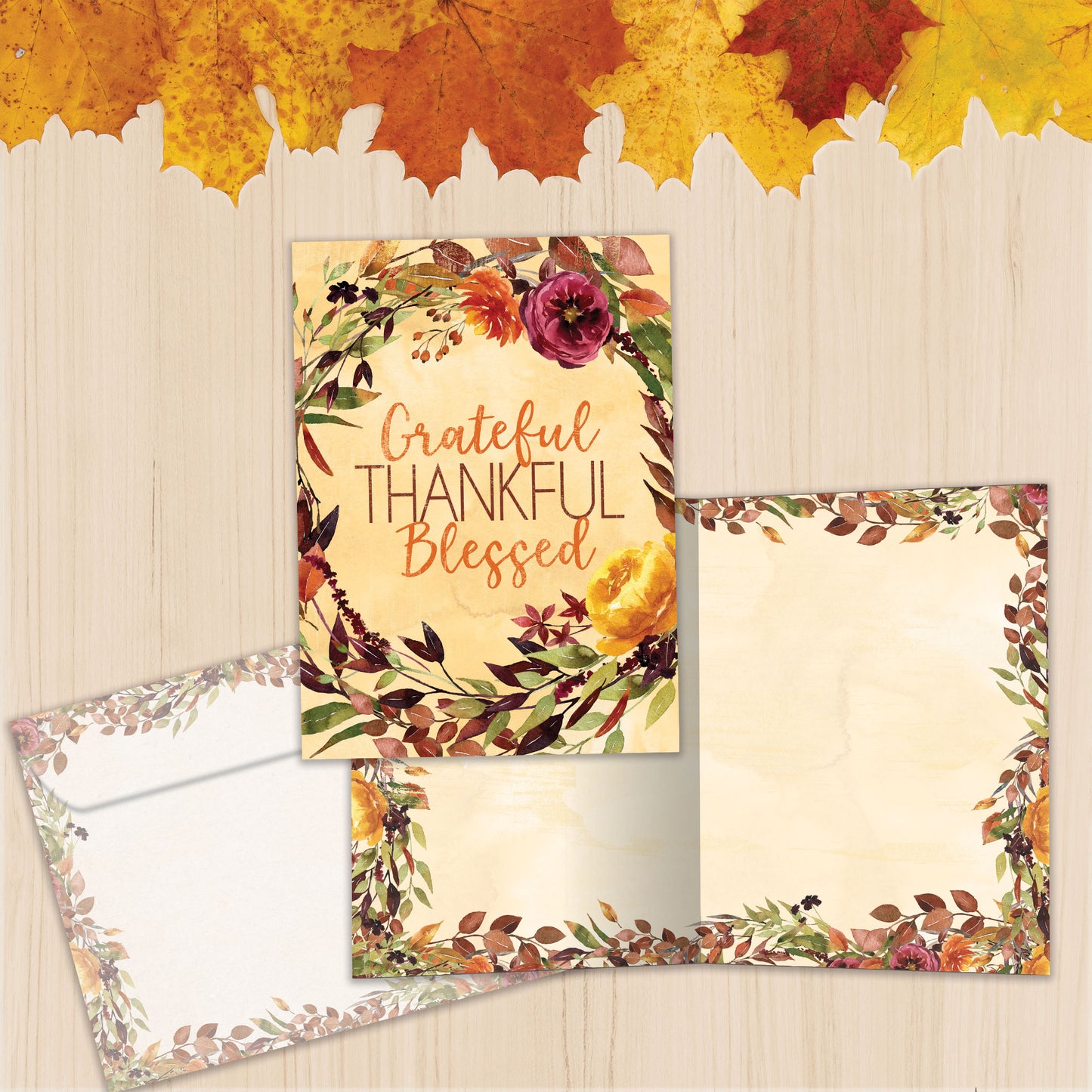 Grateful Blessed Thanksgiving Card