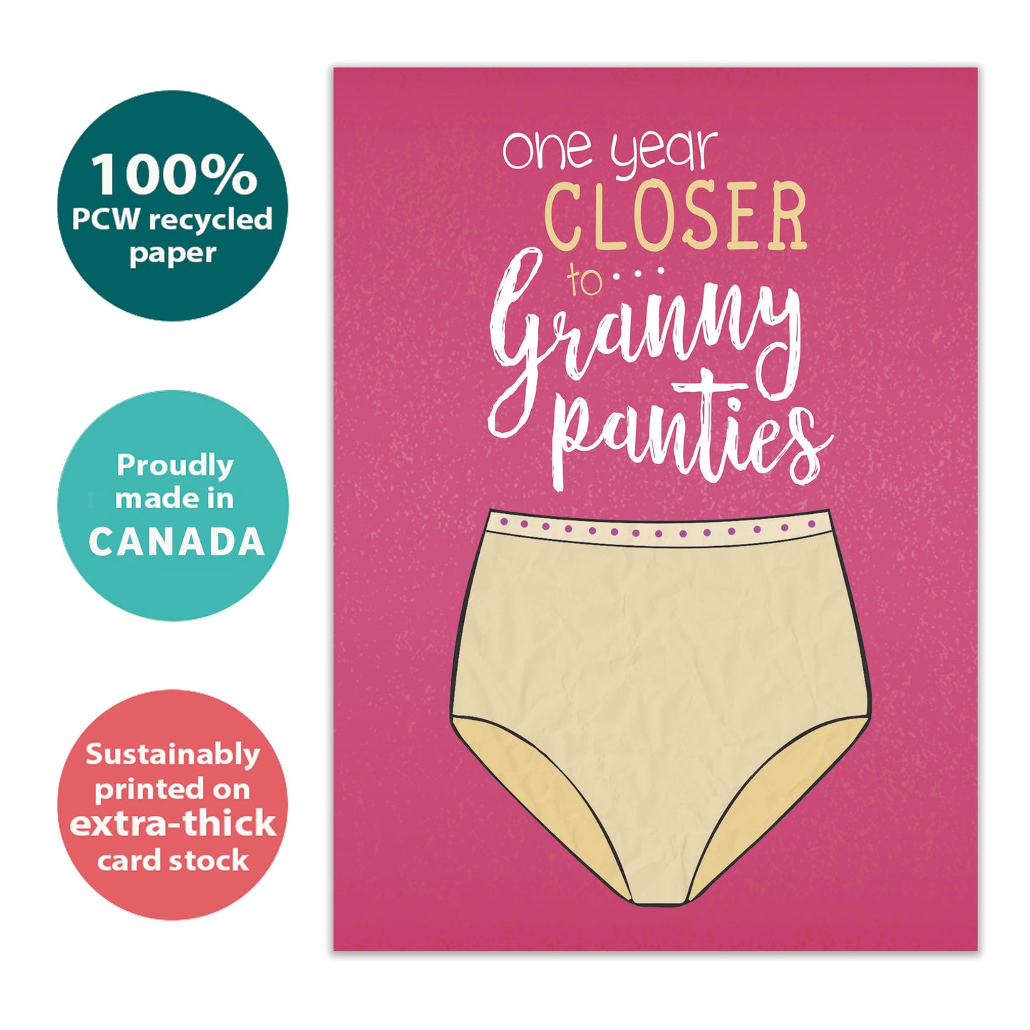 Granny Panties Birthday Card