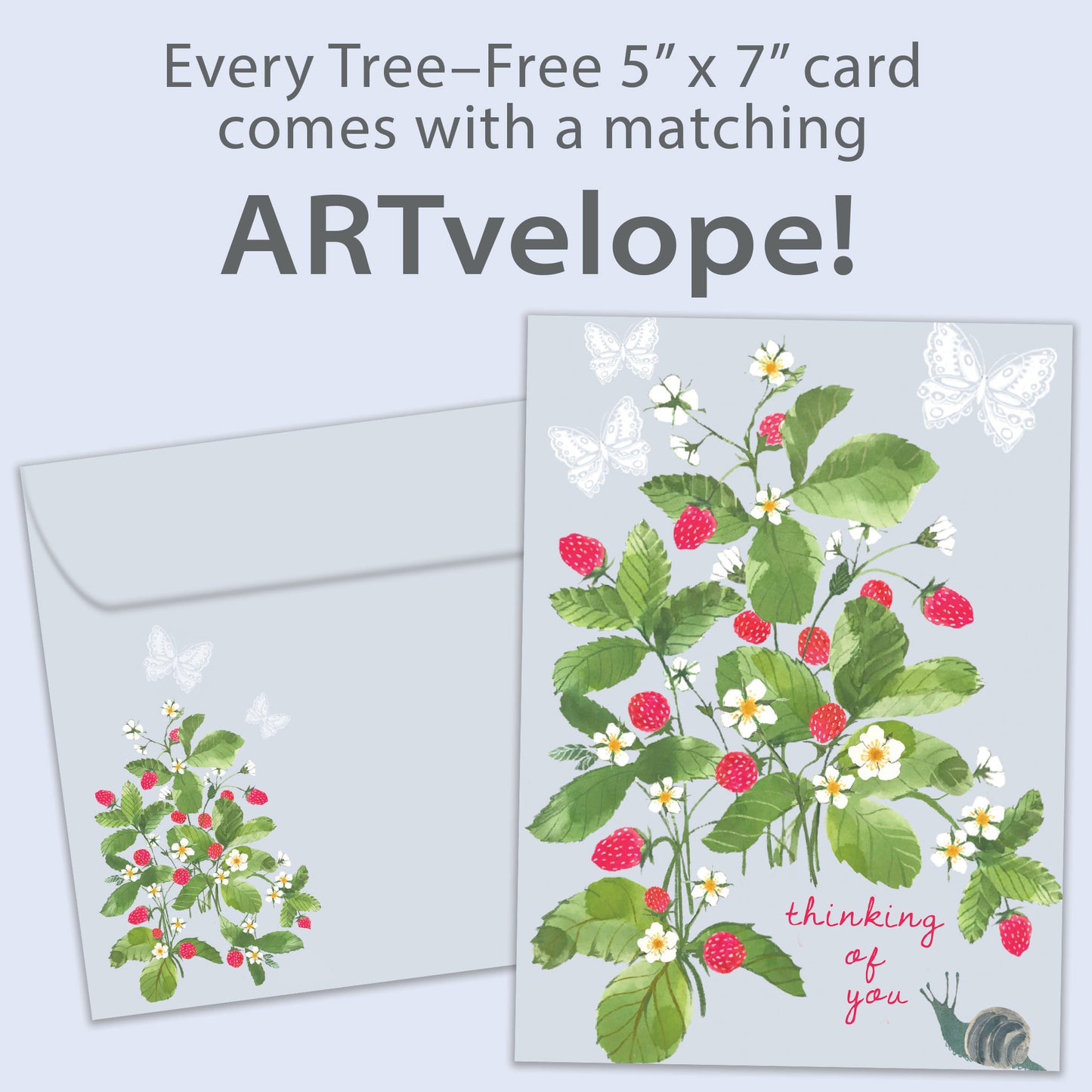 Strawberry Plant Thinking of You Card