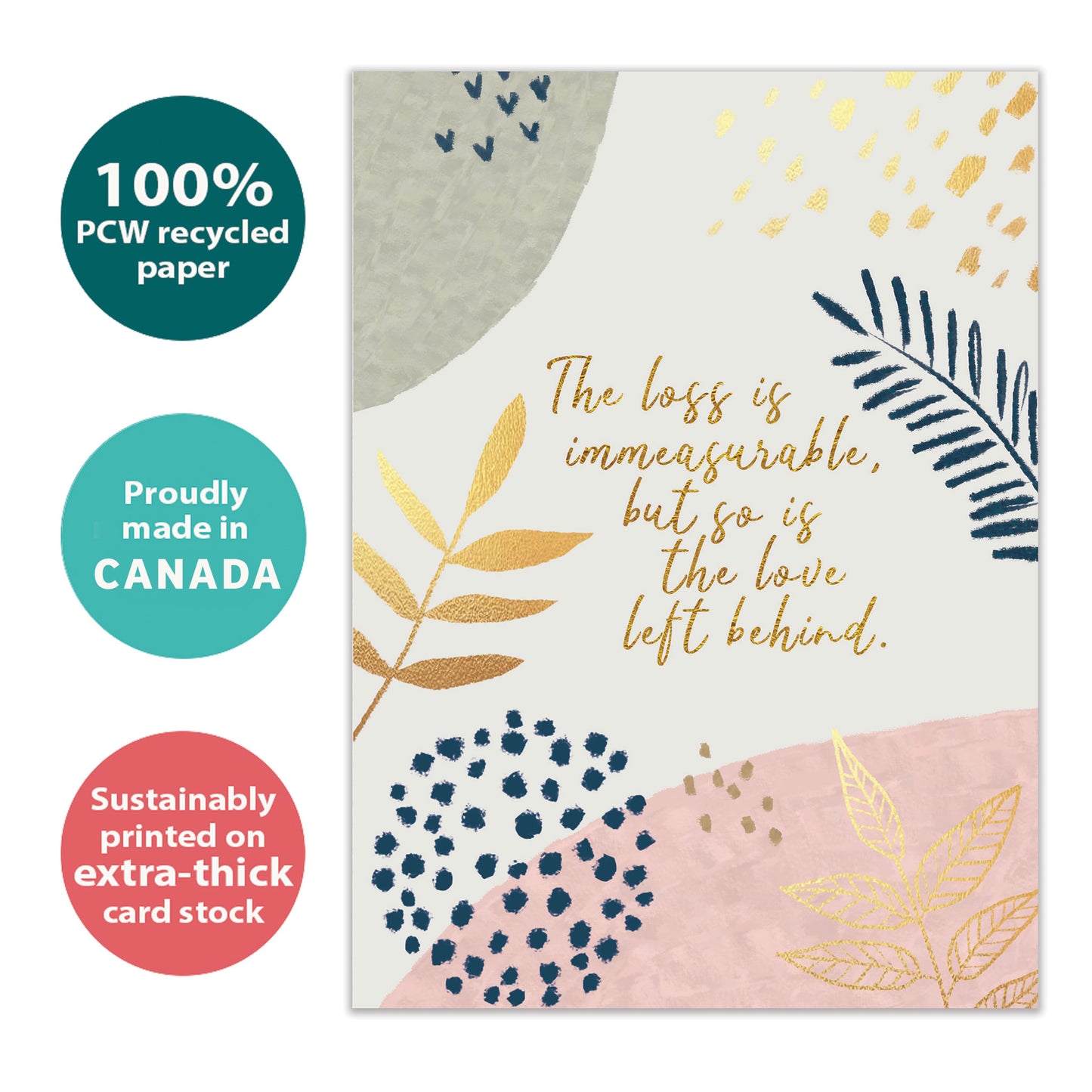 Immeasurable Loss Sympathy Card