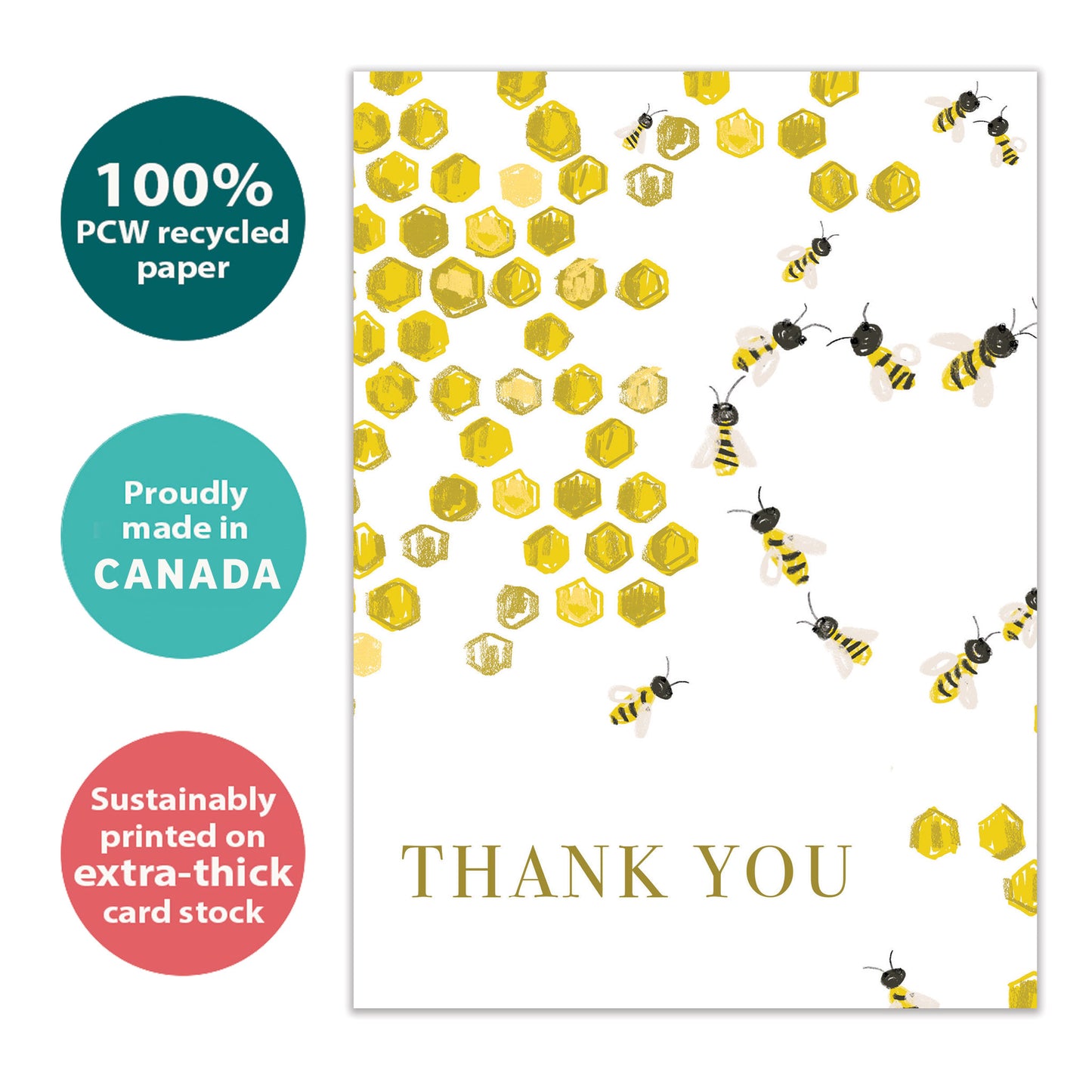 Bee Kind Thank You Card