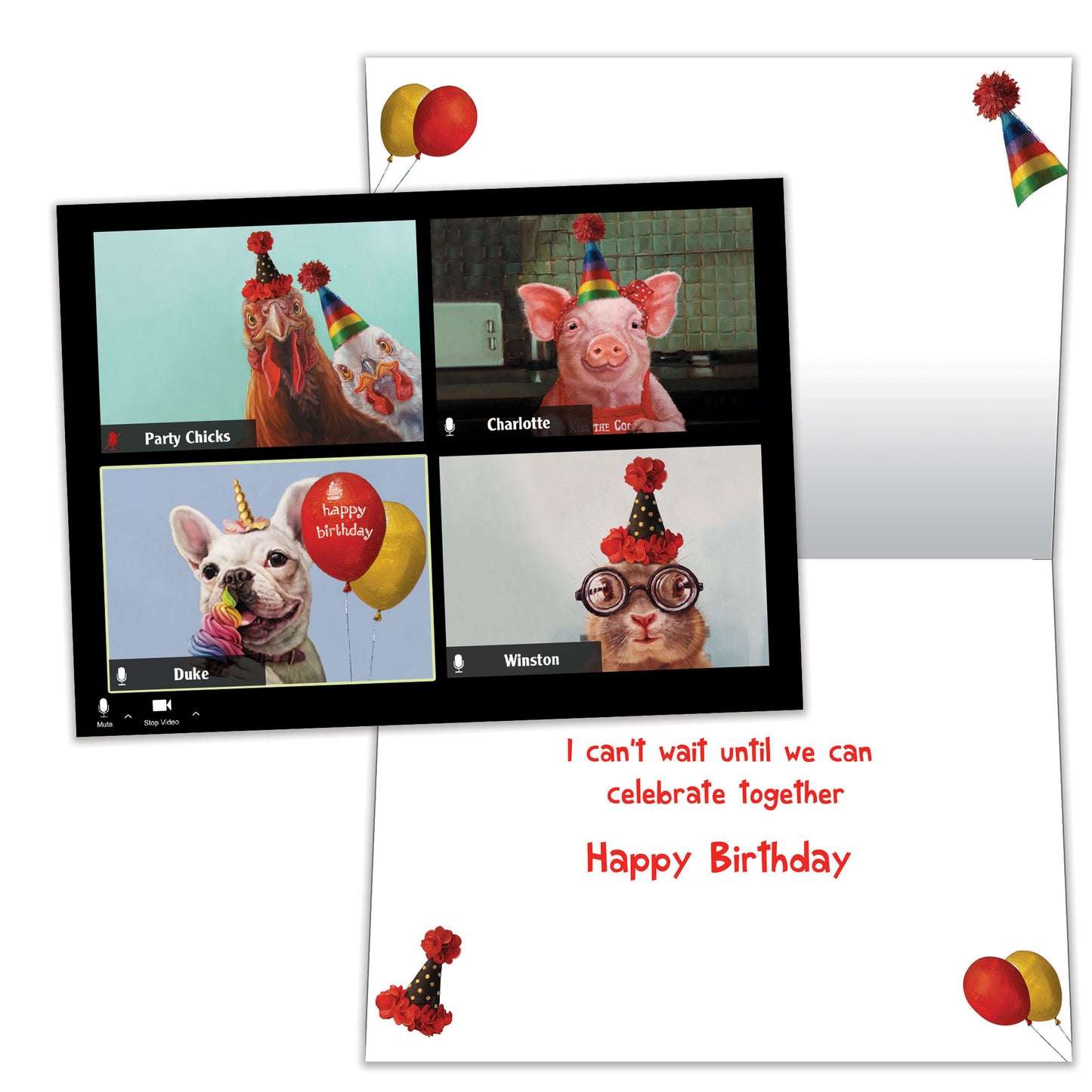 Zoom Birthday Card