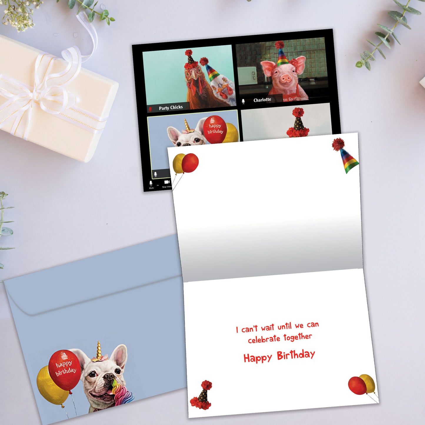 Zoom Birthday Card