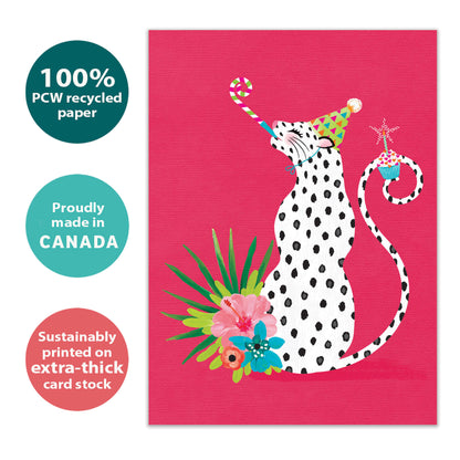 Inner Party Animal Birthday Card