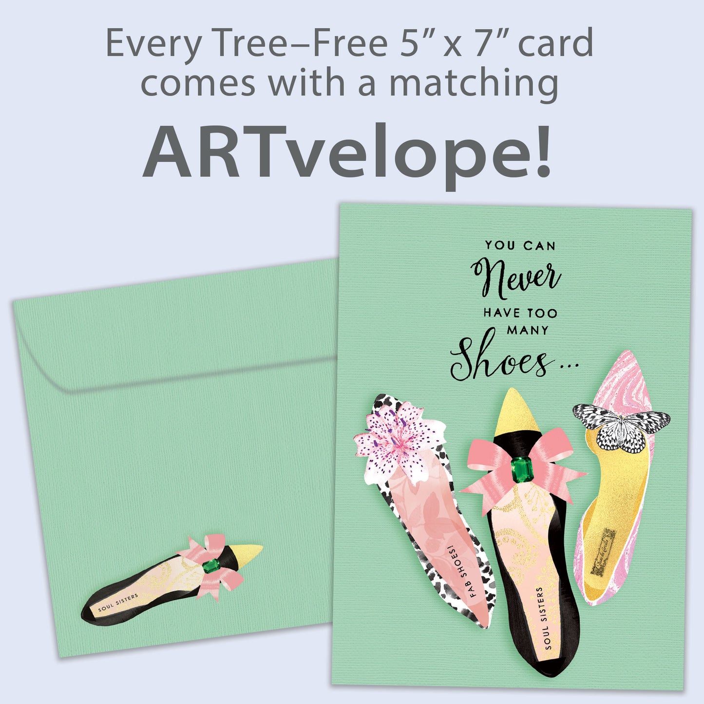 Shoes and Friends Thinking of You Card