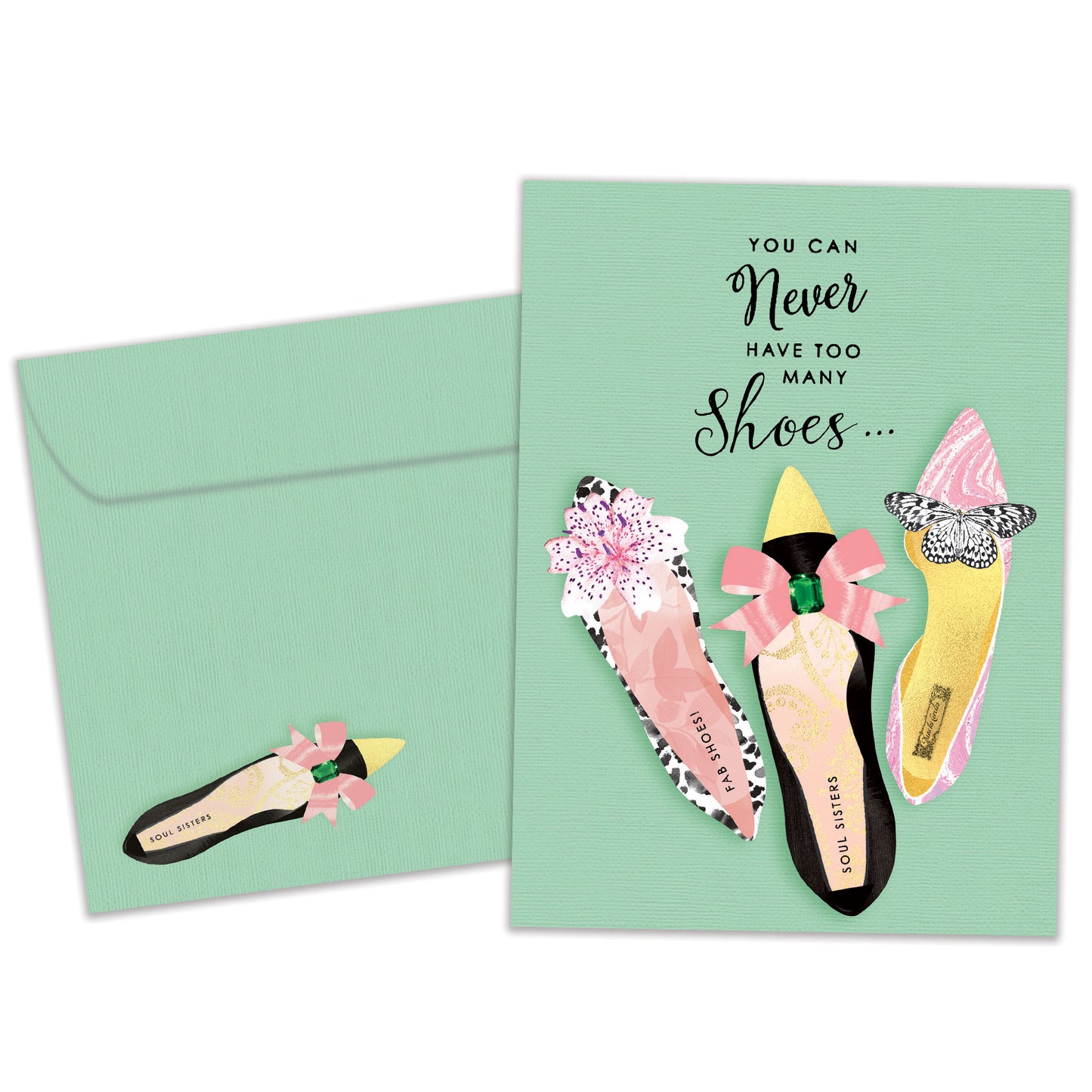 Shoes and Friends Thinking of You Card