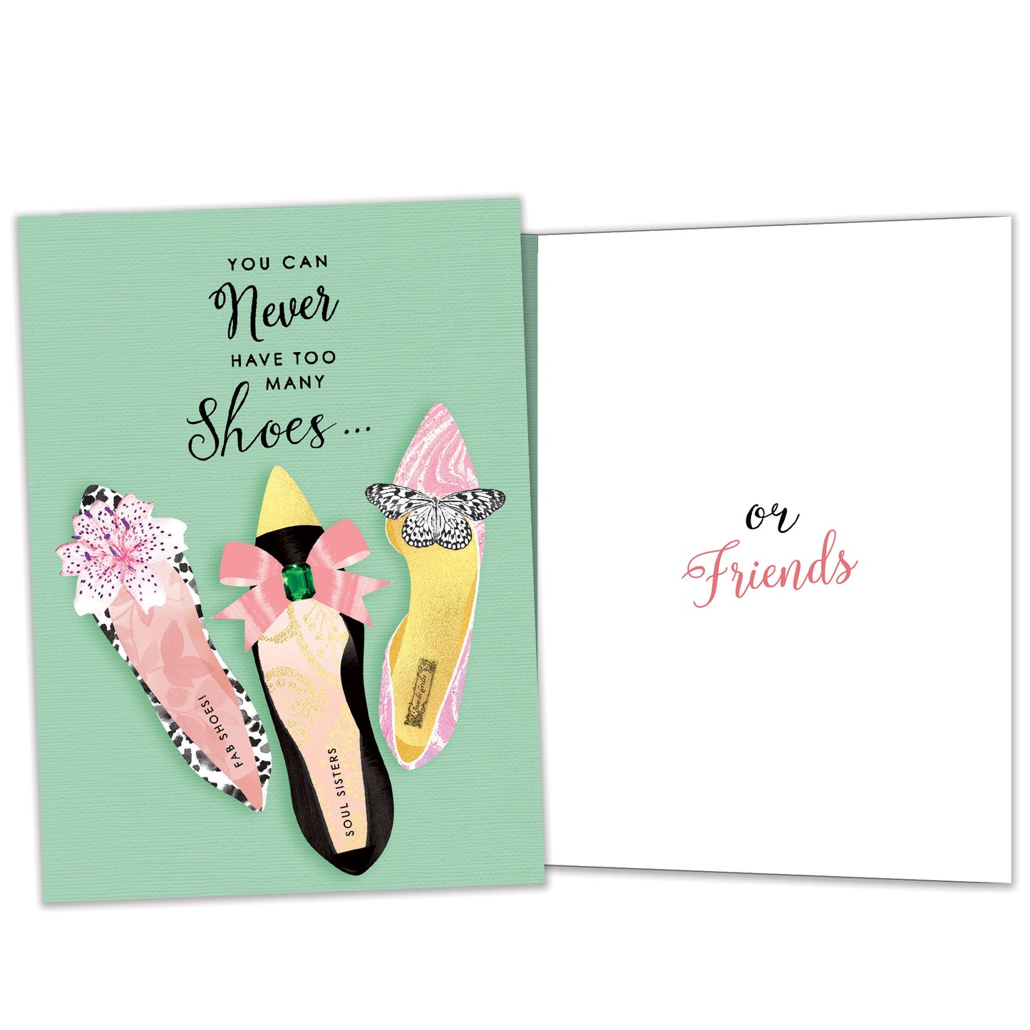 Shoes and Friends Thinking of You Card