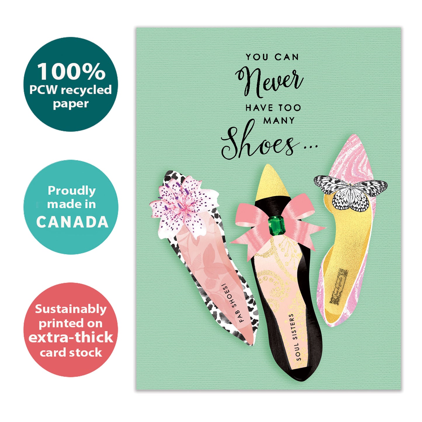 Shoes and Friends Thinking of You Card