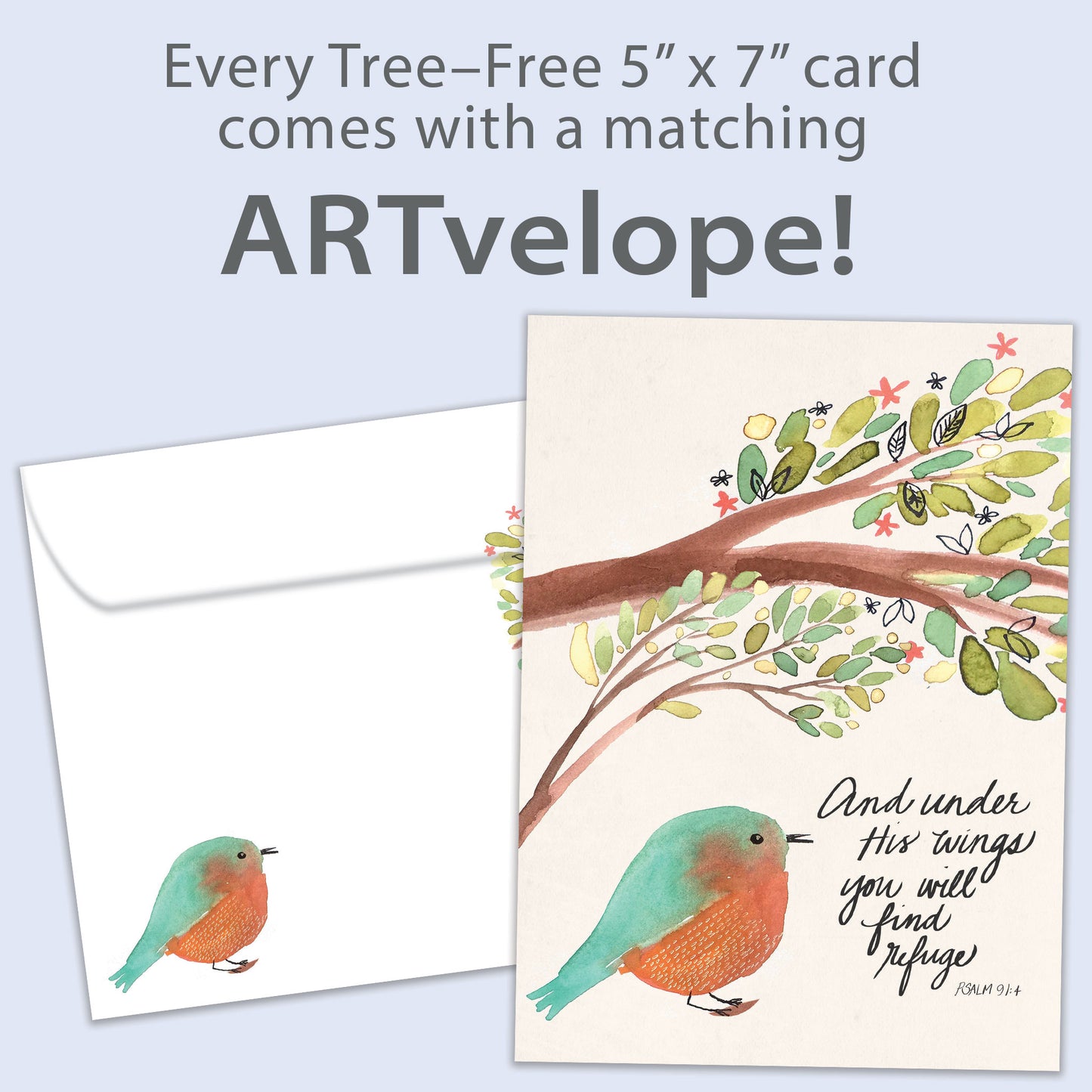 Under His Wings Support Card