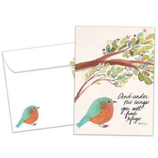 Under His Wings Support Card