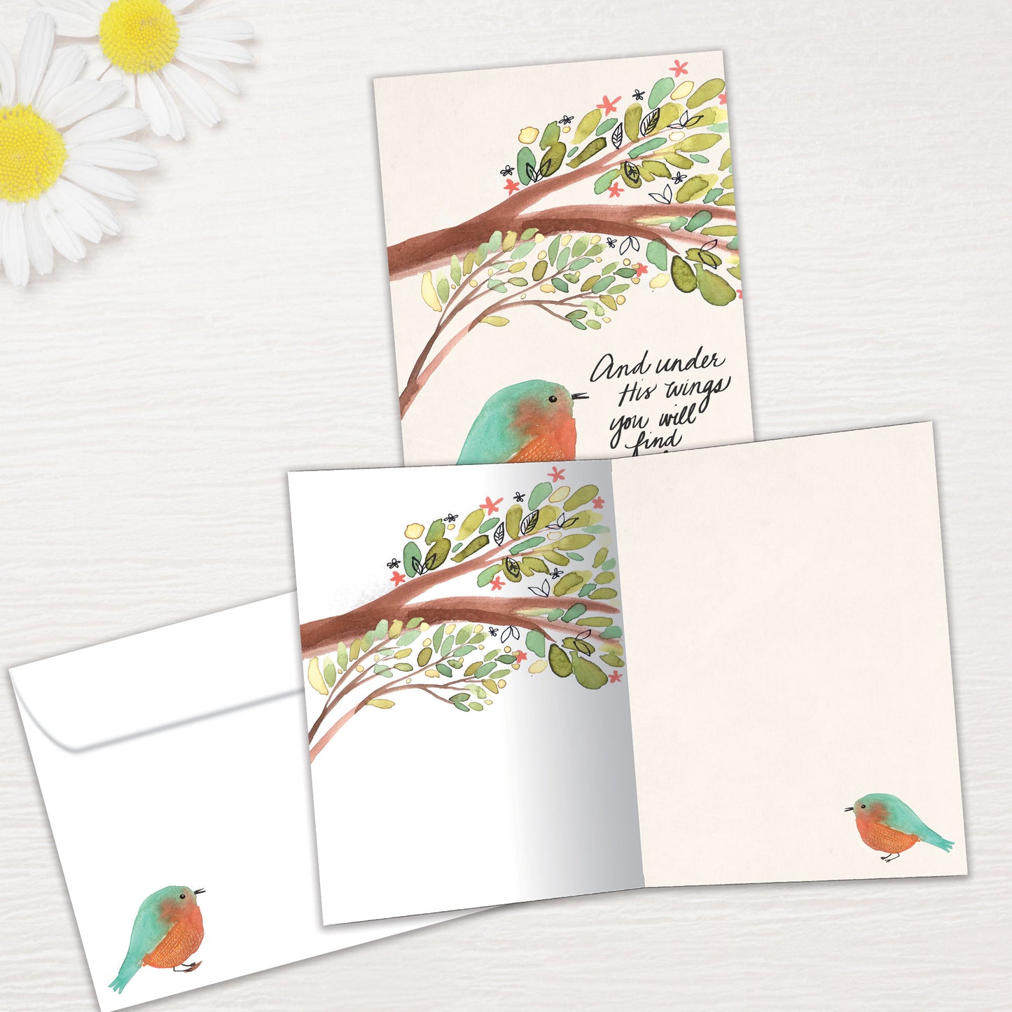 Under His Wings Support Card