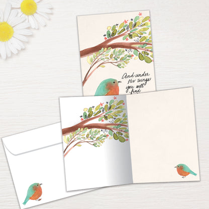Under His Wings Support Card