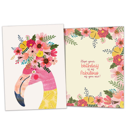 Fabulous Flamingo Birthday Card