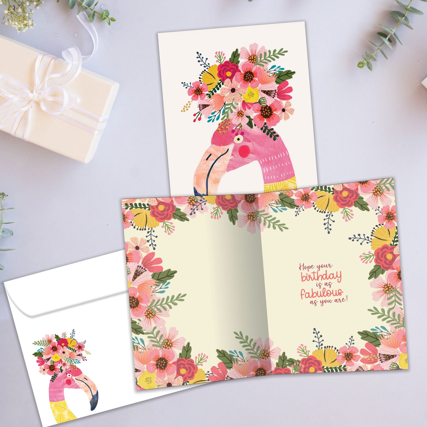 Fabulous Flamingo Birthday Card