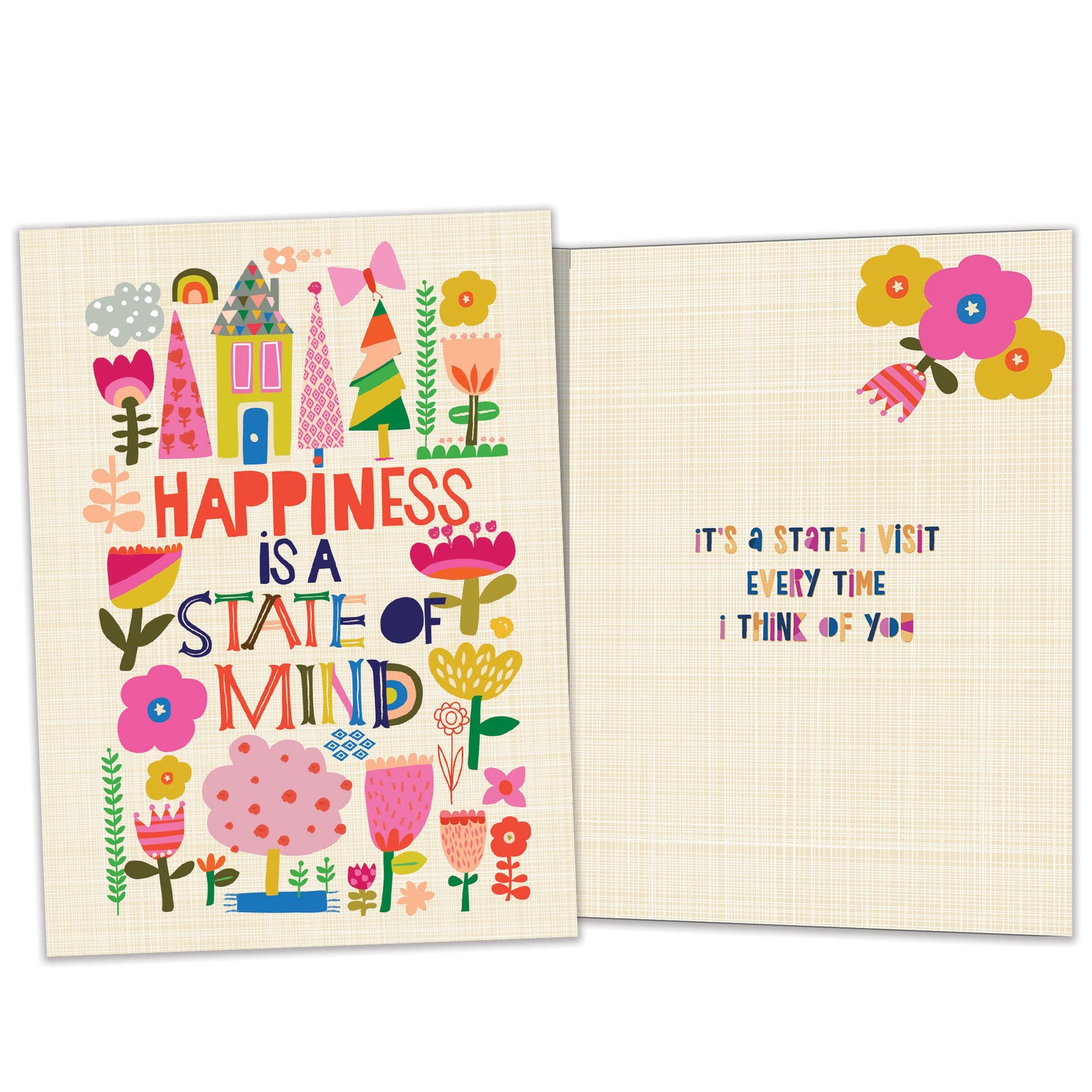 Happiness Collage Thinking of You Card