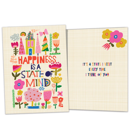 Happiness Collage Thinking of You Card