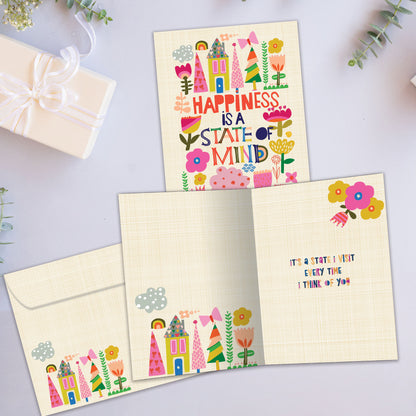 Happiness Collage Thinking of You Card