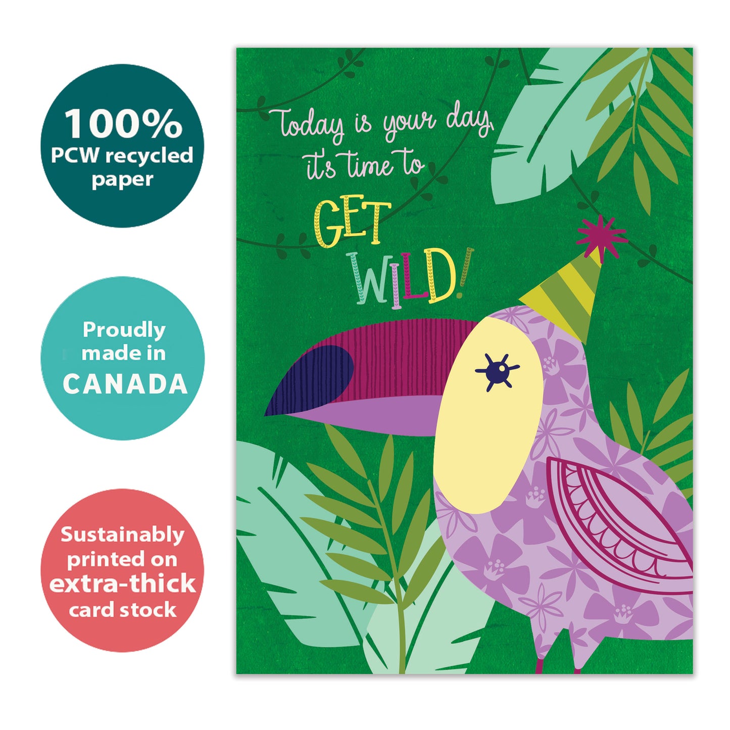 Get Wild Birthday Card