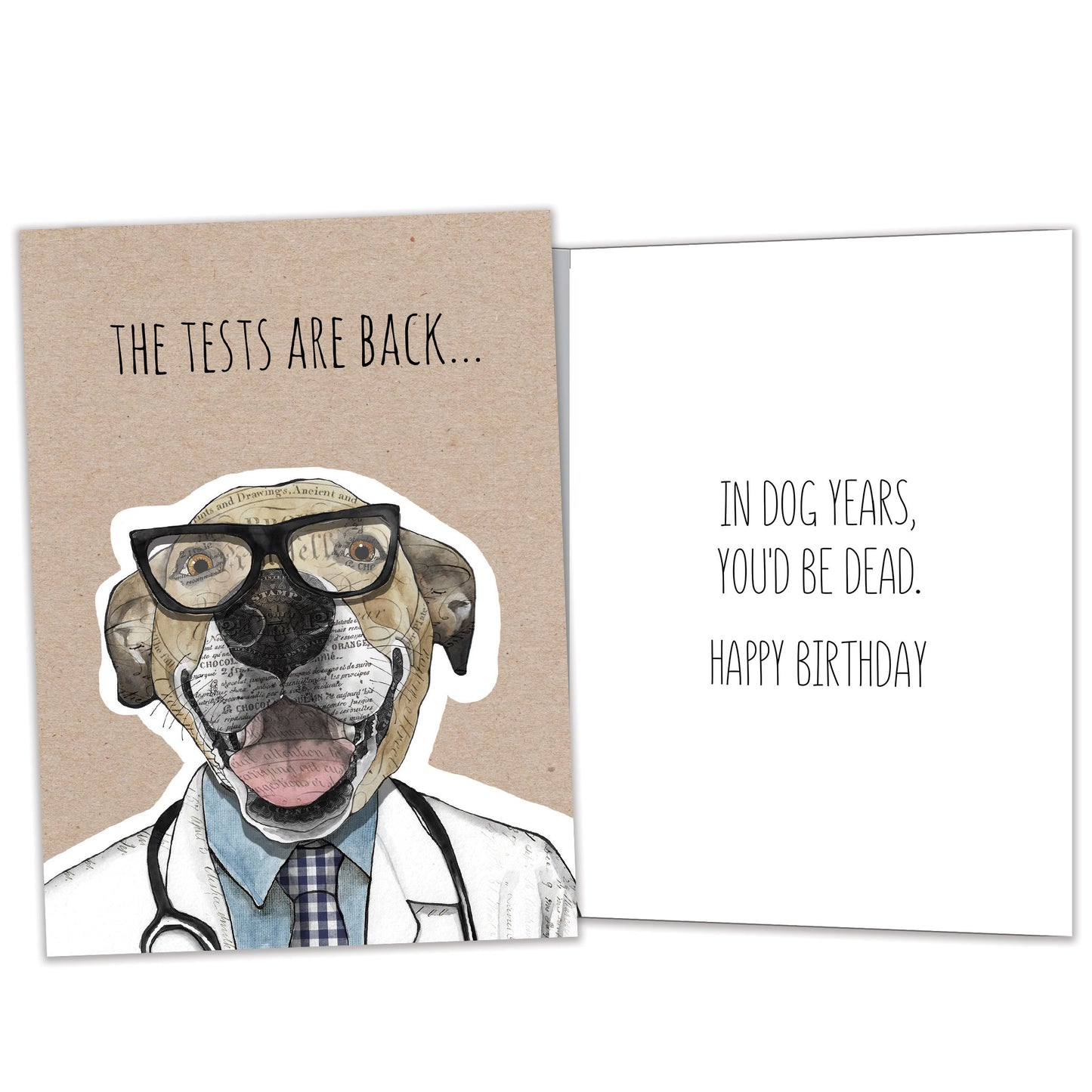 Dead In Dog Years Birthday Card