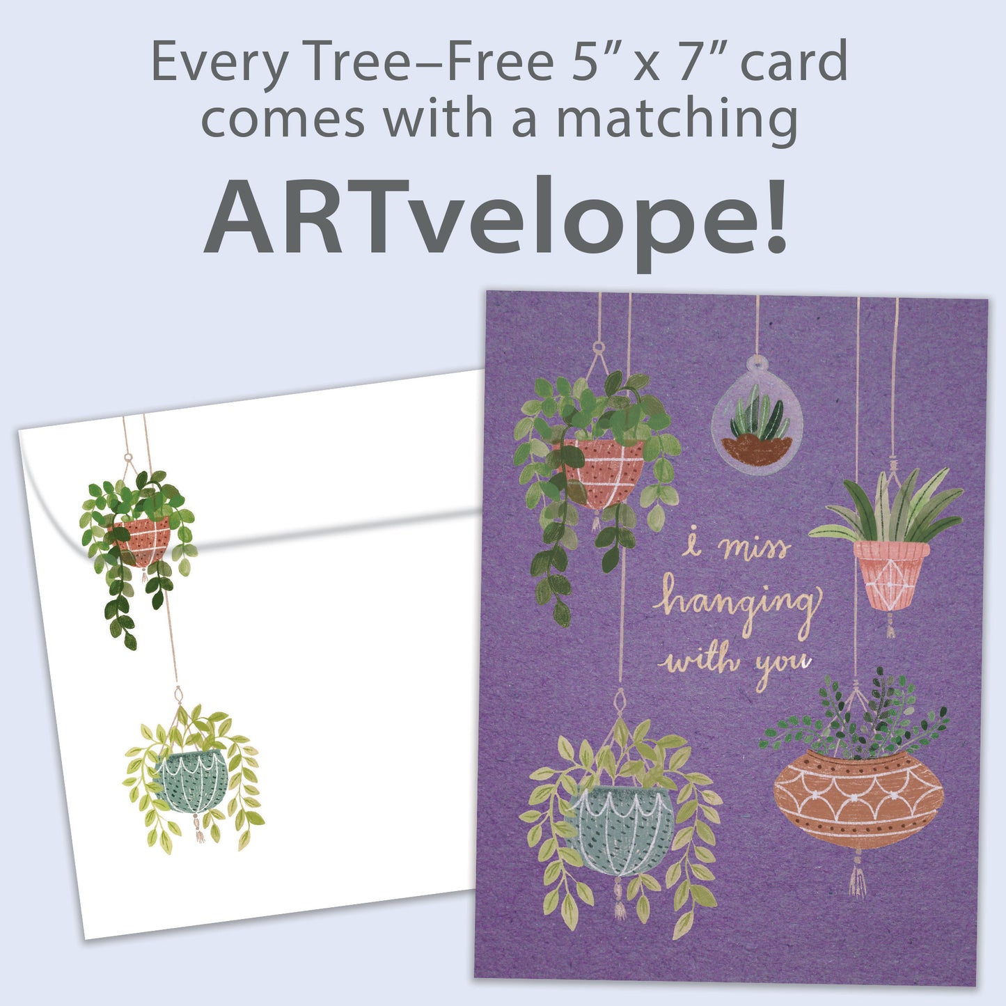 Hanging Plants Thinking of You Card