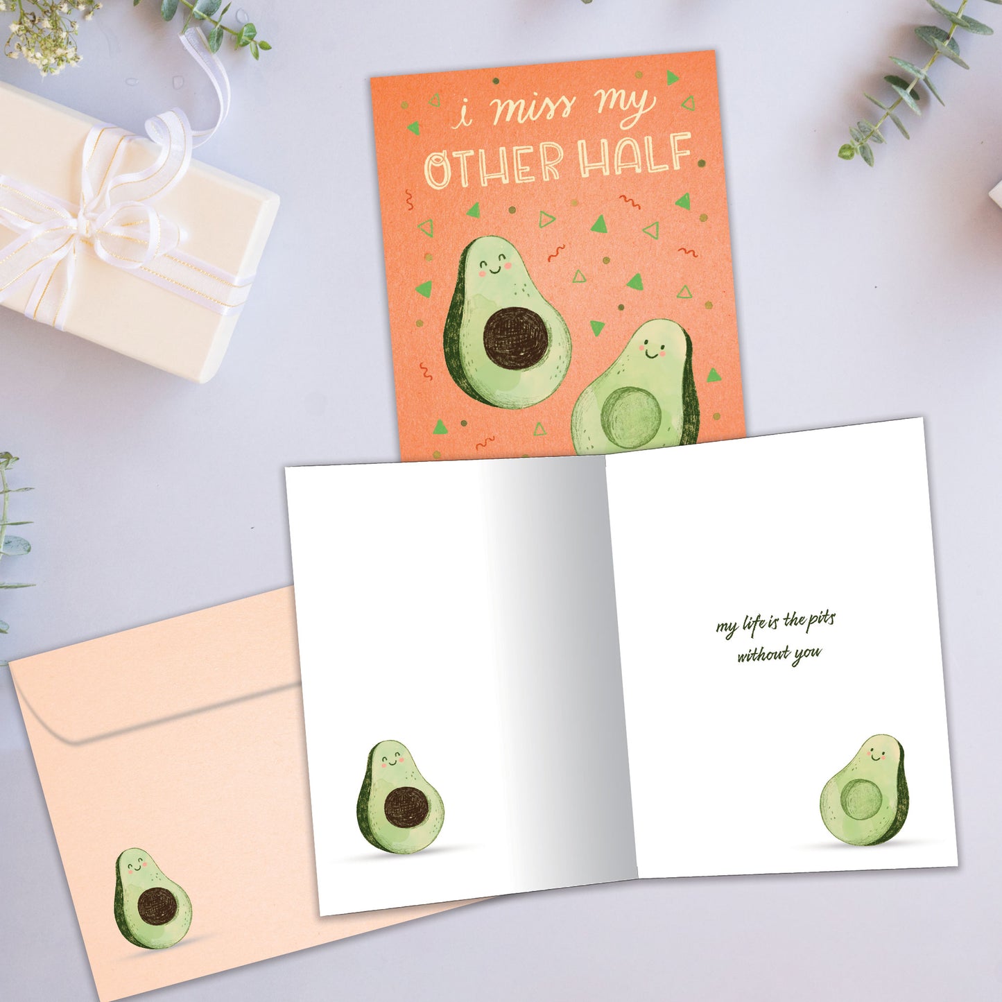 Avocado Pits Thinking of You Card
