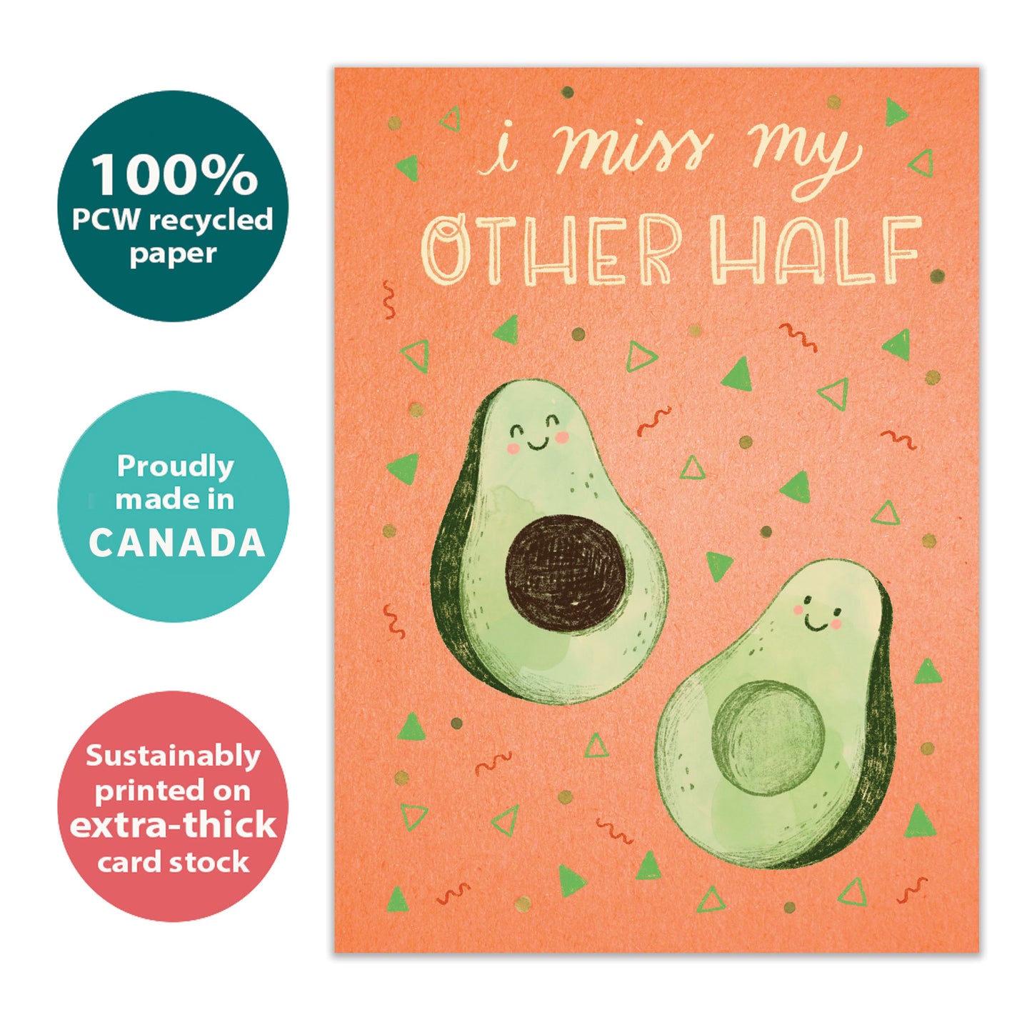 Avocado Pits Thinking of You Card