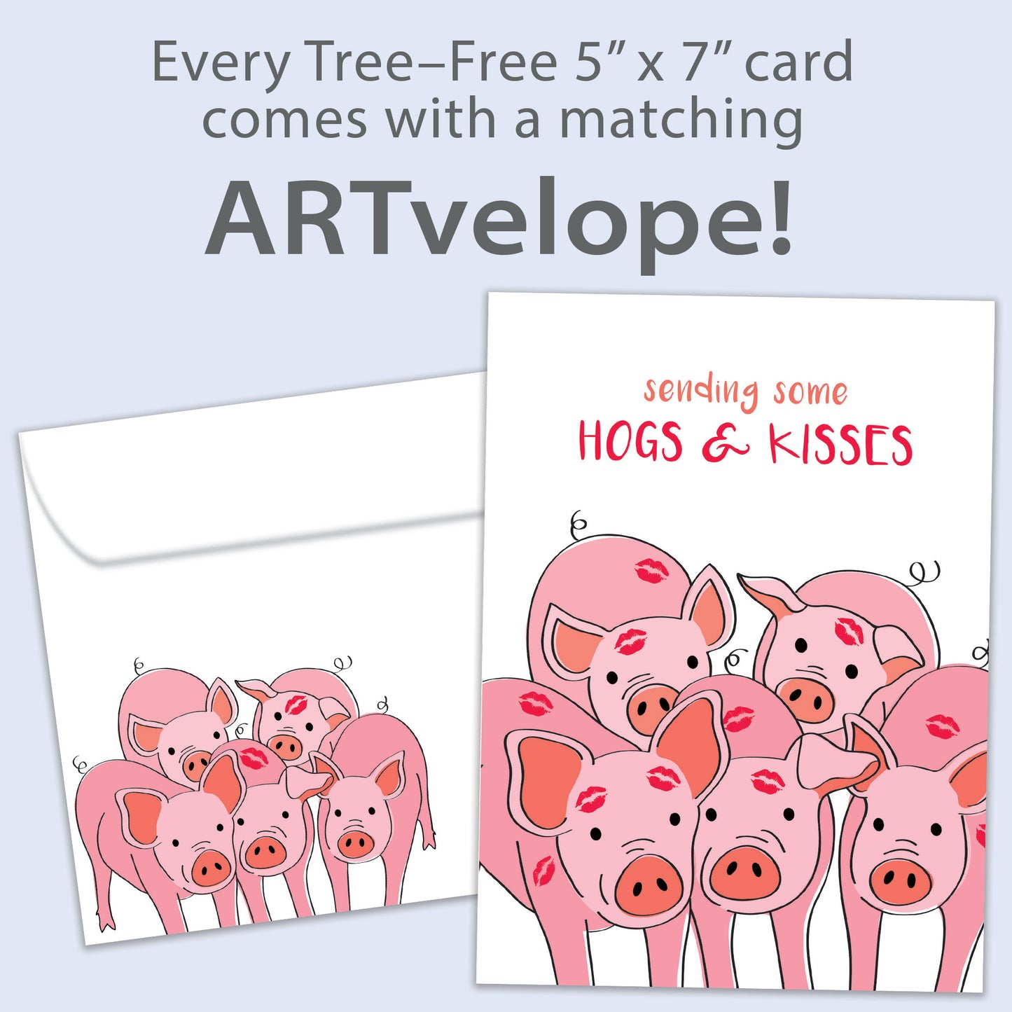 Hogs and Kisses Thinking of You Card