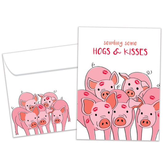 Hogs and Kisses Thinking of You Card