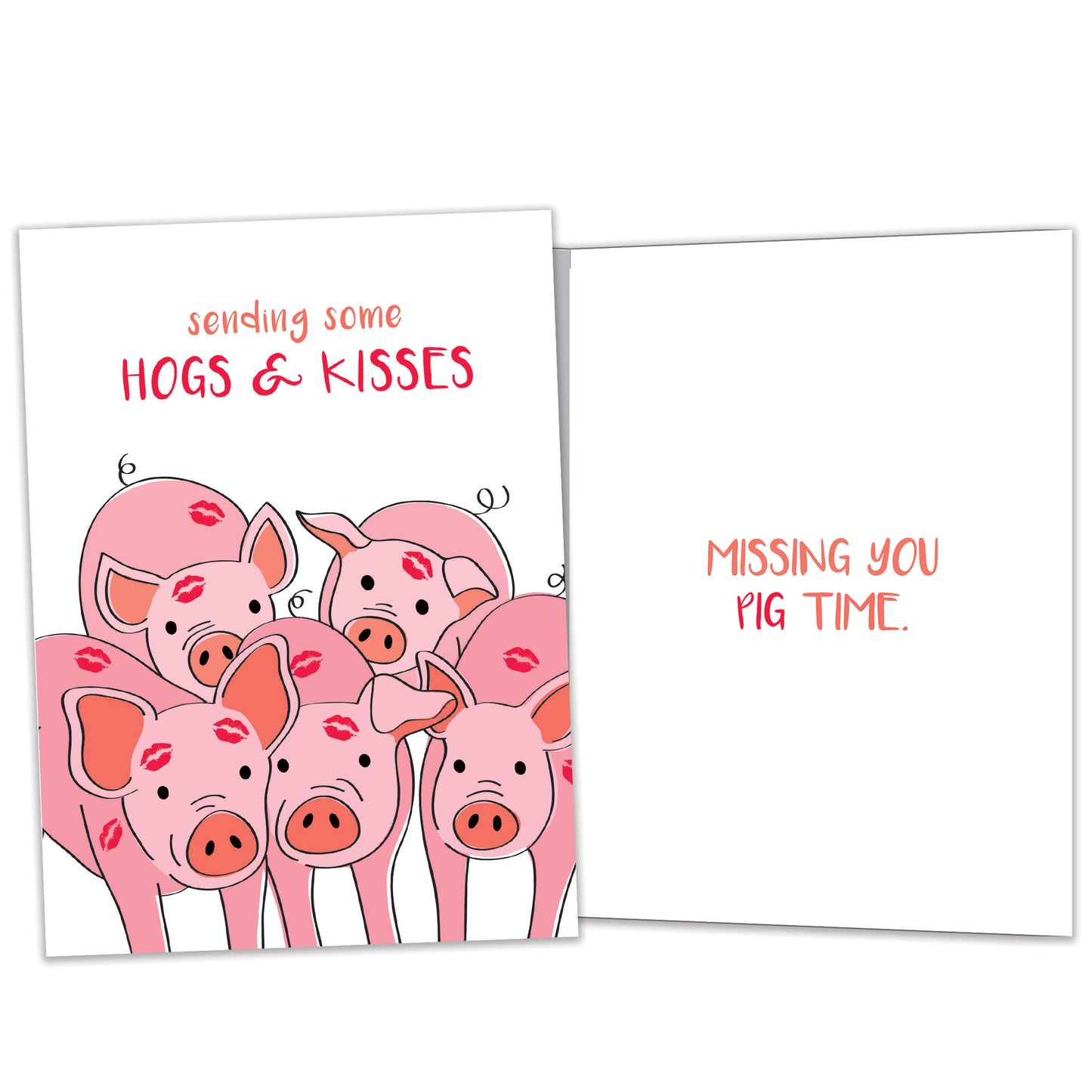 Hogs and Kisses Thinking of You Card