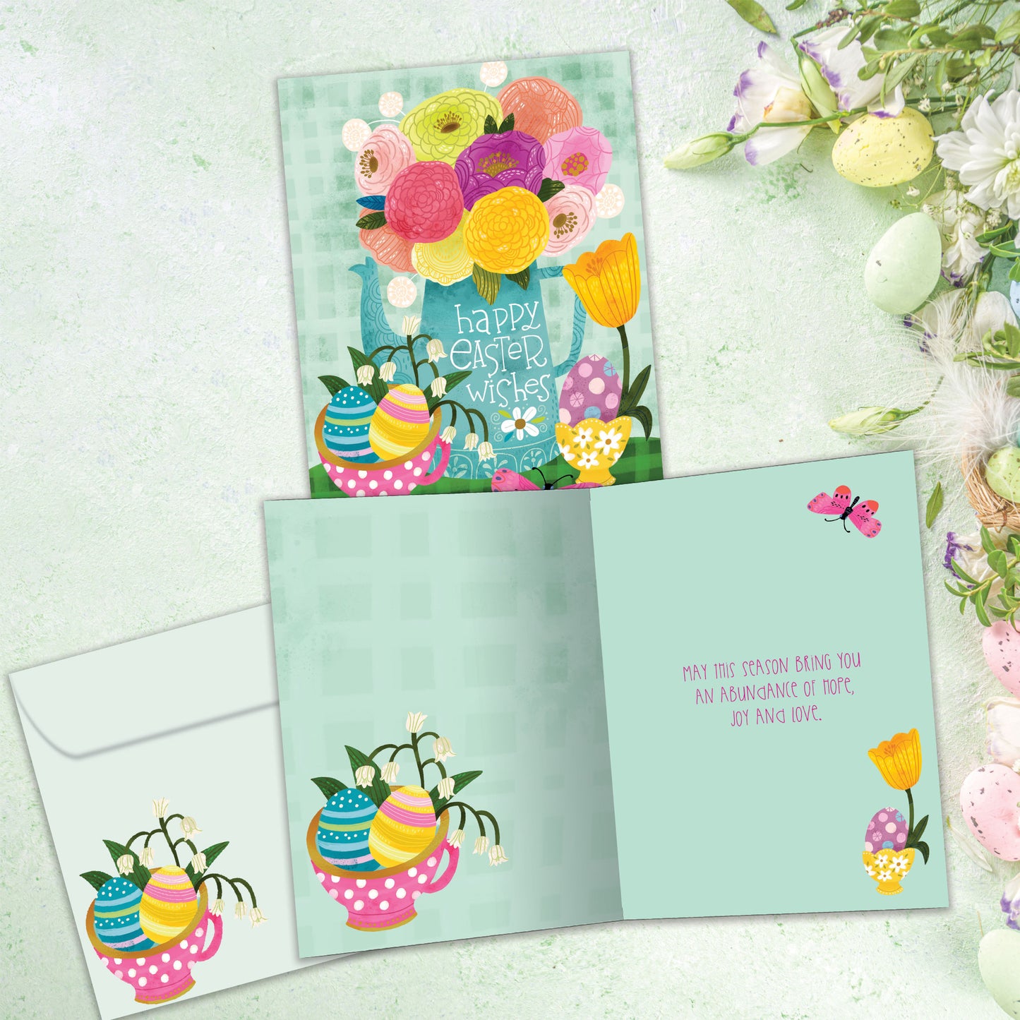 Hope Love And Joy Easter Card