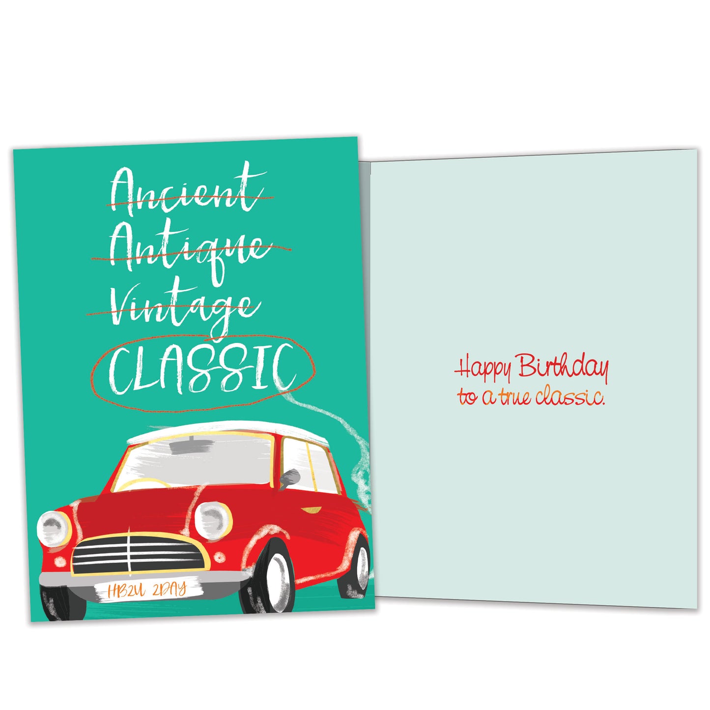 Classic Car Birthday Card