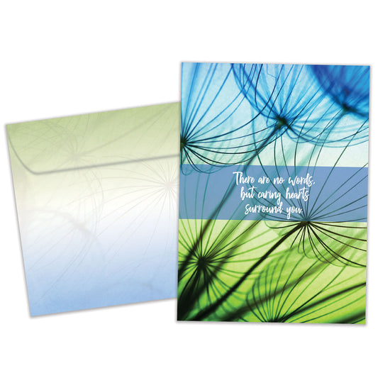 Caring Hearts Surround You Sympathy Card