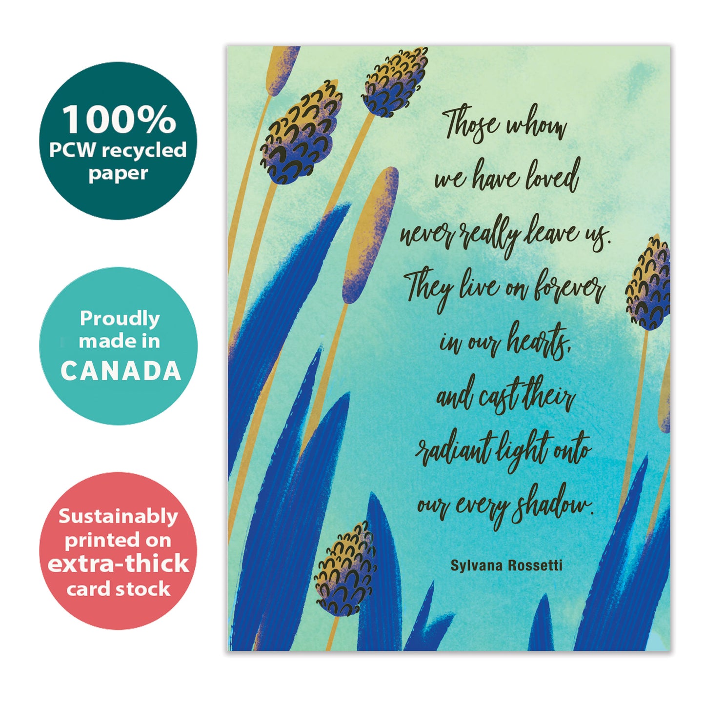 Loved Ones Never Leave Us Sympathy Card