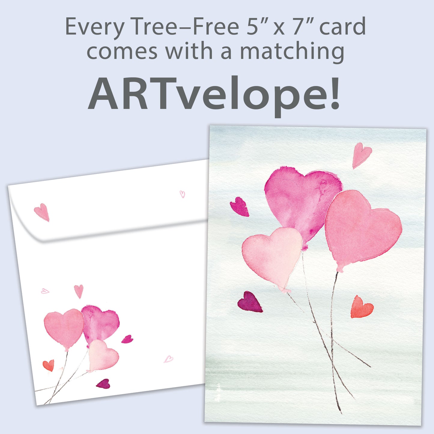 Heart Balloons Valentine’s Day Card