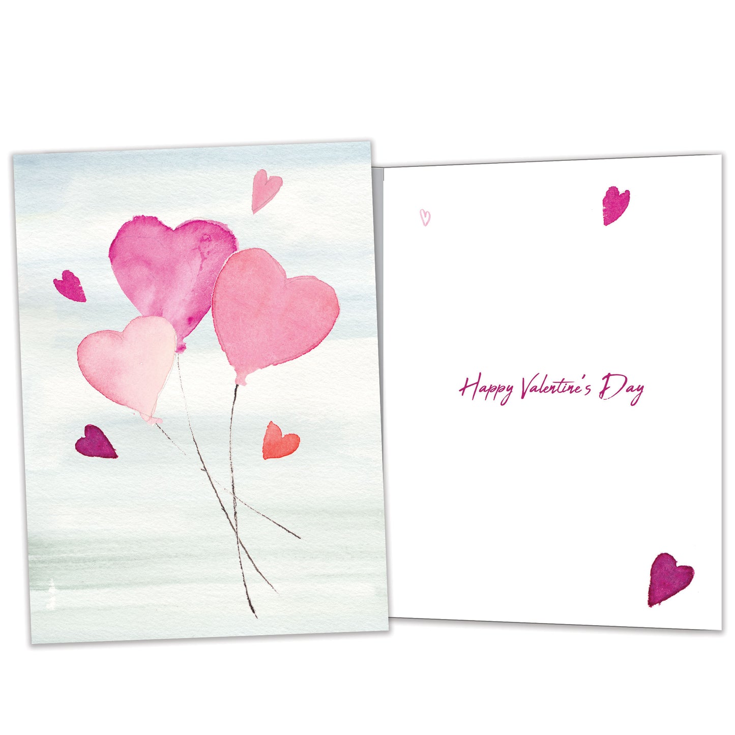 Heart Balloons Valentine’s Day Card