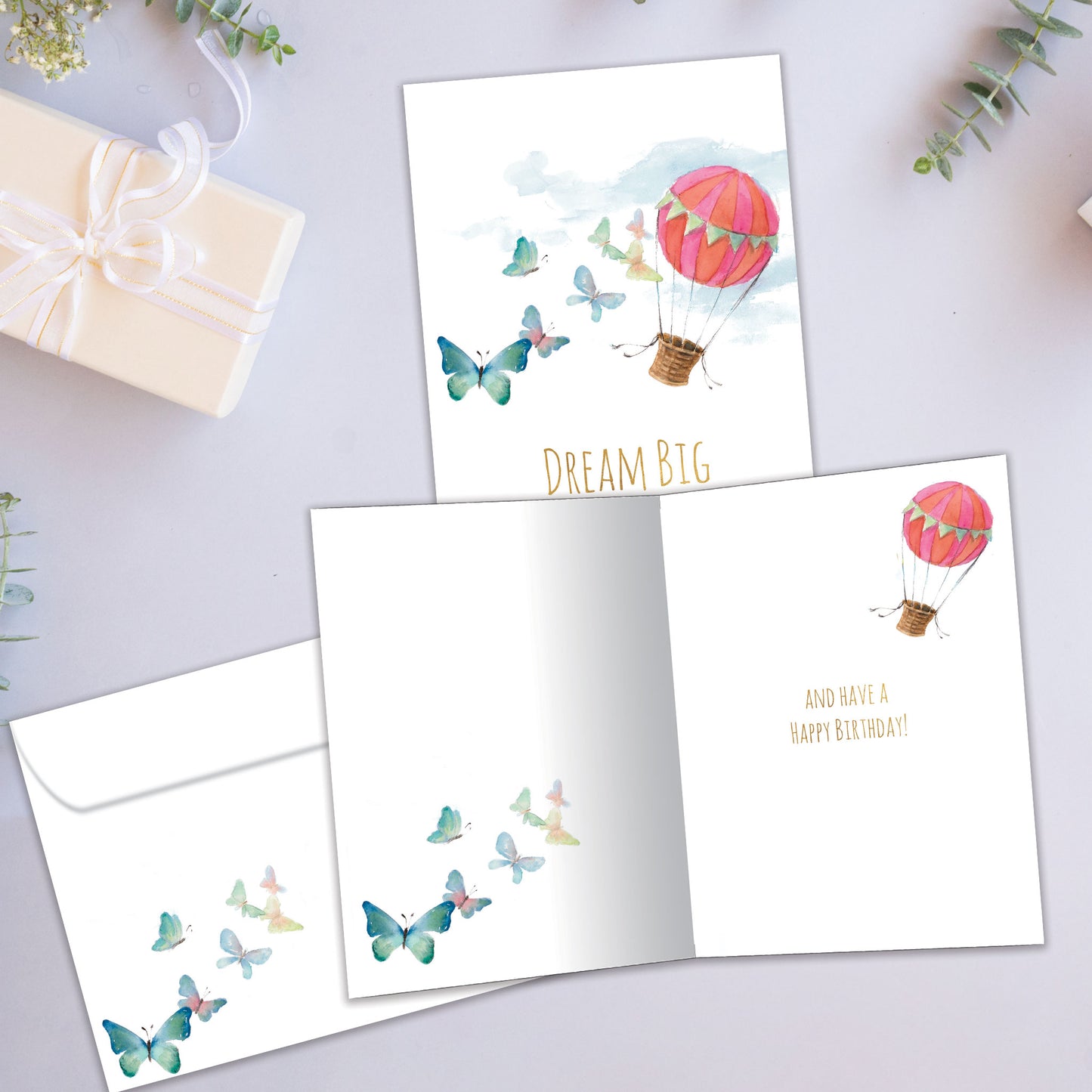 Dream Big Balloons Birthday Card